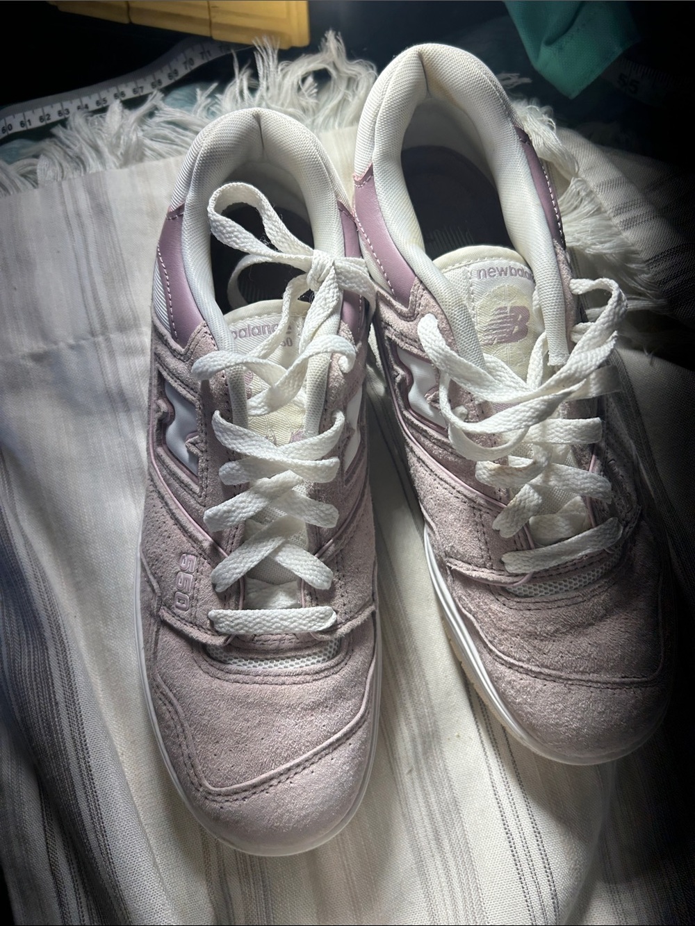 New Balance Women’s 530 Sneakers in Light Mauve and White
